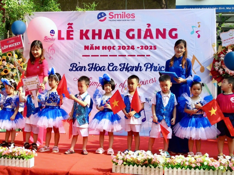 "Bản hòa ca hạnh phúc" – Lễ khai giảng năm học mới 2024-2025 Trường mầm non Smiles Nụ Cười