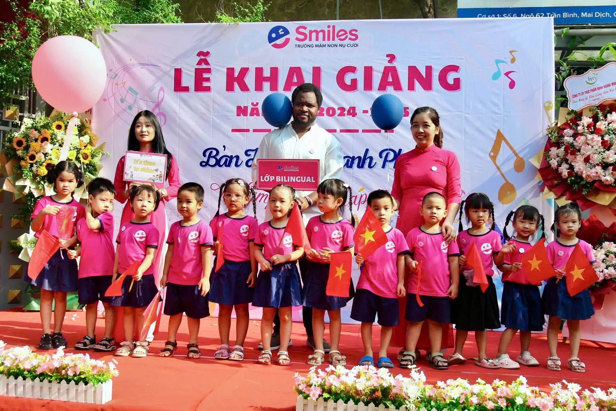Lễ khai giảng năm học mới 2024-2025 Trường mầm non Smiles Nụ Cười